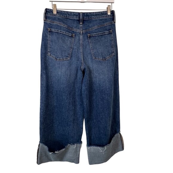 Banana Republic Factory Wide Cuffed Pleated Wide Leg Crop - Picture 5 of 10